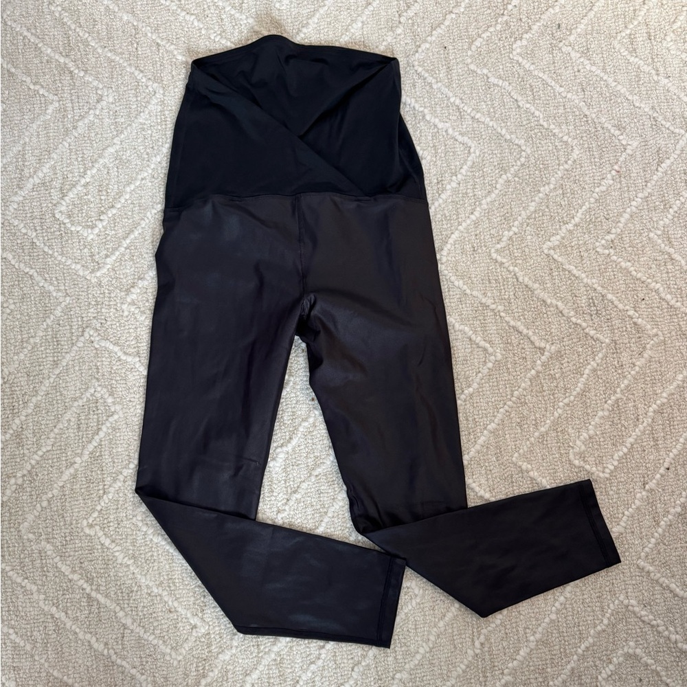 Black High-Waisted Maternity Leggings